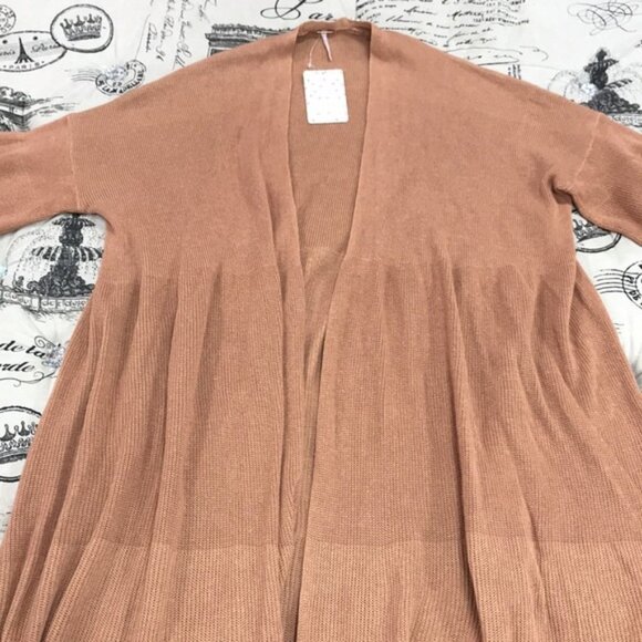 Free People Making Waves Cardigan Cinnamon - Picture 3 of 8